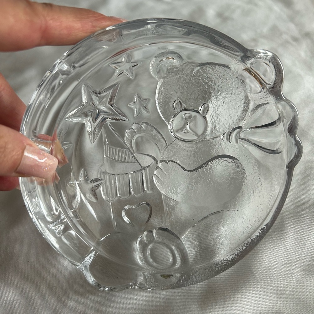 Crystal Teddy Bear candy dish